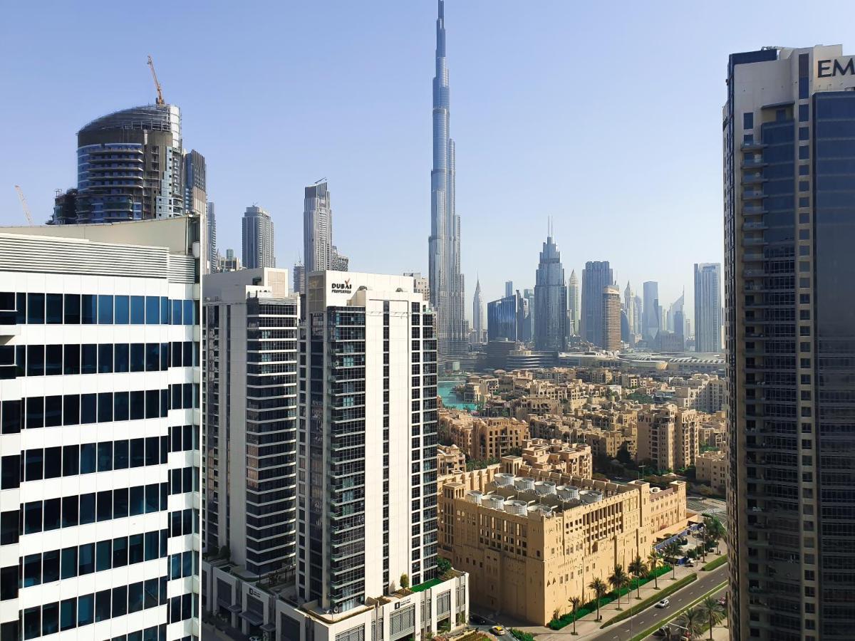 Luxury Studios With Burj Khalifa Or Canal View In Downtown - Marquise Square Tower Dubai Exterior photo