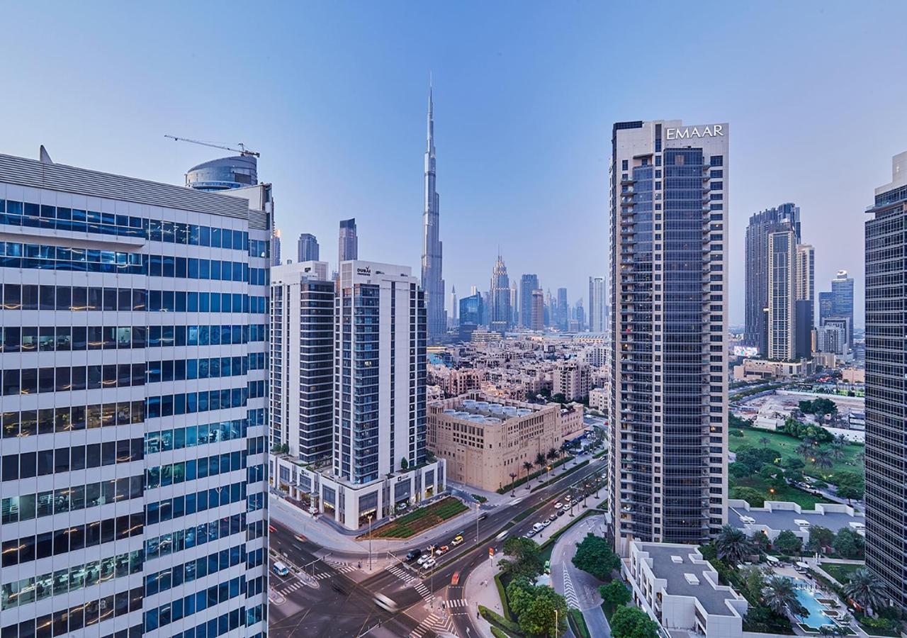 Luxury Studios With Burj Khalifa Or Canal View In Downtown - Marquise Square Tower Dubai Exterior photo