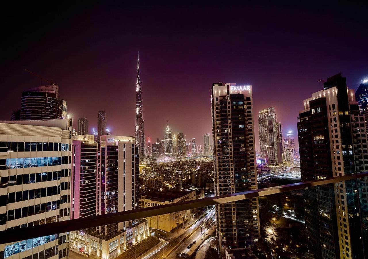 Luxury Studios With Burj Khalifa Or Canal View In Downtown - Marquise Square Tower Dubai Exterior photo